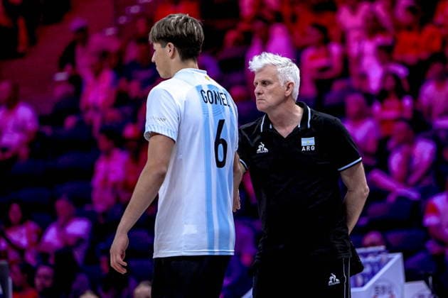 GLIWICE 24.06.2026 MECZ SIATKARSKA LIGA NARODOW 2026 PILKA SIATKOWA --- FIVB VOLLEYBALL NATIONS LEAGUE MATCH: ARGENTYNA - NIEMCY --- ARGENTINA - GERMANY N Z ALFREDO GERMAN GOMEZ MARCELO RODOLFO MENDEZ FOT.PAWEL PIOTROWSKI 400MM.PL NEWSPIX.PL --- newspix.pl 