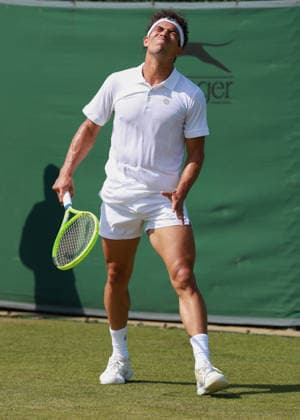 Moez Echargui (TUN), Herren Einzel, Men s Singles, Qualifikation, Wimbledon Tennis - Wimbledon 2026 - Grand Slam ITF ATP, Tennis Herren WTA, Tennis Damen - AELTC - London - - Great Britain - 24 June 2026. *** Moez Echargui TUN, Men s Singles, Qualifying, Wimbledon Tennis, Wimbledon 2026, Grand Slam, ITF, ATP, WTA, AELTC, London, Great Britain, June 24, 2026 Copyright: xJuergenxHasenkopfx
