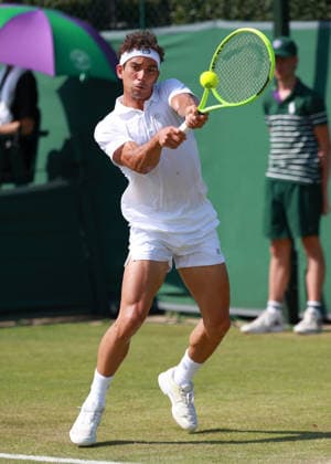 Moez Echargui (TUN), Herren Einzel, Men s Singles, Qualifikation, Wimbledon Tennis - Wimbledon 2026 - Grand Slam ITF ATP, Tennis Herren WTA, Tennis Damen - AELTC - London - - Great Britain - 24 June 2026. *** Moez Echargui TUN, Men s Singles, Qualifying, Wimbledon Tennis, Wimbledon 2026, Grand Slam, ITF, ATP, WTA, AELTC, London, Great Britain, June 24, 2026 Copyright: xJuergenxHasenkopfx