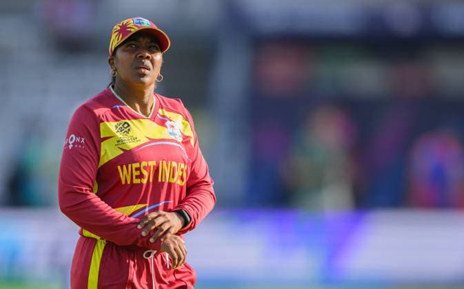 England Women v West Indies Women ICC Women s T20 World Cup 2026 Any Fletcher of West Indies Women during the ICC Women s T20 World Cup 2026 match at Lord s, London 24 06 2026 UK Newspapers OUT Copyright: xGraemexWilcocksonx FIL-23573-0009