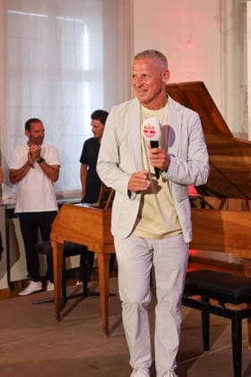 SOCCER - BL, RBS, jersey presentation SALZBURG,AUSTRIA,24.JUN.26 - SOCCER - ADMIRAL Bundesliga, Red Bull Salzburg, jersey presentation. Image shows ceo Stephan Reiter (RBS).  GEPAxpictures xMathiasxMandl