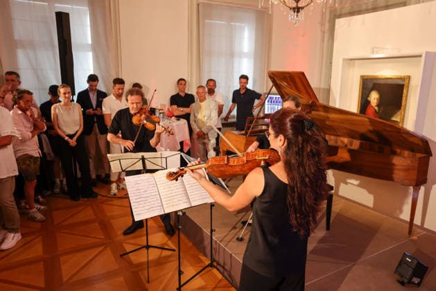 SOCCER - BL, RBS, jersey presentation SALZBURG,AUSTRIA,24.JUN.26 - SOCCER - ADMIRAL Bundesliga, Red Bull Salzburg, jersey presentation. Image shows musicians.  GEPAxpictures xMathiasxMandl