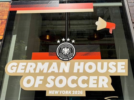 German House of Soccer, die ständige Fan-Botschaft des DFB während der Fußball-Weltmeisterschaft in Manhattan - New York 24.06.2026: German House of Soccer *** German House of Soccer, the DFB’s permanent fan embassy during the World Cup in Manhattan, New York, June 24, 2026 German House of Soccer