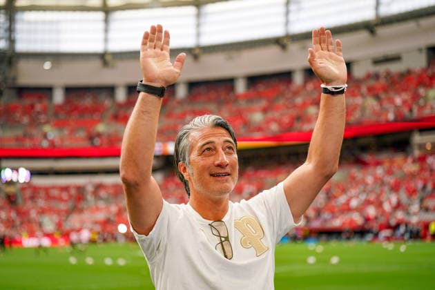 Kanada: Fußball FIFA Weltmeisterschaft 2026 Gruppenphase Schweiz vs Kanada BC Place Stadium (Vancouver, British Columbia): Murat Yakin (Trainer, Schweiz) *** Canada Soccer 2026 FIFA World Cup Group Stage Switzerland vs. Canada BC Place Stadium Vancouver, British Columbia Murat Yakin, Head Coach, Switzerland Copyright: xJOERANxSTEINSIEKx