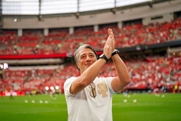 Kanada: Fußball FIFA Weltmeisterschaft 2026 Gruppenphase Schweiz vs Kanada BC Place Stadium (Vancouver, British Columbia): Murat Yakin (Trainer, Schweiz) *** Canada Soccer 2026 FIFA World Cup Group Stage Switzerland vs. Canada BC Place Stadium Vancouver, British Columbia Murat Yakin, Head Coach, Switzerland Copyright: xJOERANxSTEINSIEKx