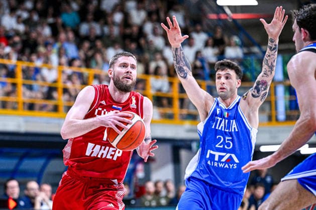 IPA86017750 - MAVRA Dominik of Croatia ITALY - CROATIA Friendly Match June 23, 2026 Photo by Mitja Emili during the Italy vs. Croatia basketball exhibition game in Gorizia, Italy, June 24, 2026  Copyright: xMitjaxEmili IPAxSportx xx 86017750
