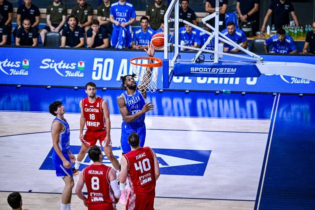 IPA86017751 - ITALY - CROATIA Friendly Match June 23, 2026 Photo by Mitja Emili during the Italy vs. Croatia basketball exhibition game in Gorizia, Italy, June 24, 2026  Copyright: xMitjaxEmili IPAxSportx xx 86017751