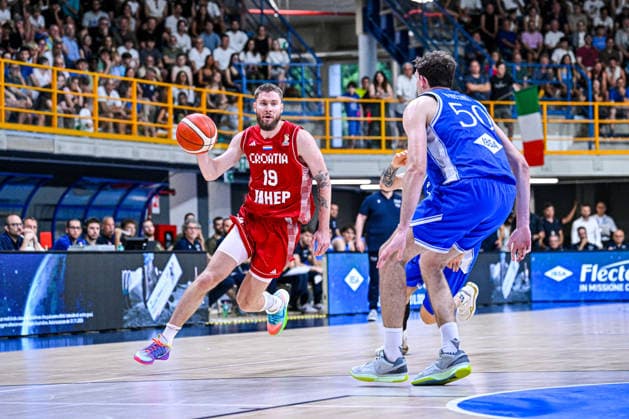 IPA86017756 - MAVRA Dominik of Croatia ITALY - CROATIA Friendly Match June 23, 2026 Photo by Mitja Emili during the Italy vs. Croatia basketball exhibition game in Gorizia, Italy, June 24, 2026  Copyright: xMitjaxEmili IPAxSportx xx 86017756
