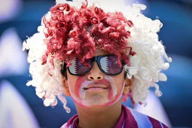 Qatar s supporter pictured before a soccer game between Bosnia and Herzegovina and Qatar, on Wednesday 24 June 2026 in Seattle, the third and last day in the group stage, in group B of the FIFA World Cup, WM, Weltmeisterschaft, Fussball 2026 in the United States of America. DIRKxWAEM  x179153121x