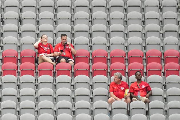 Switzerland v Canada - FIFA World Cup, WM, Weltmeisterschaft, Fussball 2026 - Group B VANCOUVER, CANADA - JUNE 24: A view of the empty seats due to ticket prices prior the 2026 FIFA World Cup Group B match between Switzerland and Canada at BC Place Stadium in Vancouver, Canada, on June 24, 2026. Ercin Erturk Anadolu British Columbia Canada. Editorial use only. Please get in touch for any other usage.  Copyright: x2026xAnadoluxErcinxErturkx