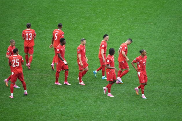 Switzerland v Canada - FIFA World Cup, WM, Weltmeisterschaft, Fussball 2026 - Group B VANCOUVER, CANADA - JUNE 24: Players of Switzerland take the pitch prior the 2026 FIFA World Cup Group B match between Switzerland and Canada at BC Place Stadium in Vancouver, Canada, on June 24, 2026. Ercin Erturk Anadolu British Columbia Canada. Editorial use only. Please get in touch for any other usage.  Copyright: x2026xAnadoluxErcinxErturkx