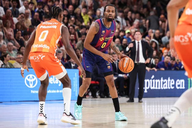 June 24, 2026, Barcelona, Barcelona, Spain: Kevin Punter of FC Barcelona, Barca in action during the Spanish League, Liga ACB Endesa, basketball Final Game 4 match played between FC Barcelona and Valencia Basket at Palau Blaugrana on June 24, 2026 in Barcelona, Spain. Barcelona Spain - ZUMAa181 20260624_zaa_a181_021 Copyright: xJavierxBorregox