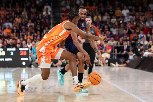 June 24, 2026, Barcelona, Barcelona, Spain: Kevin Punter of FC Barcelona, Barca in action during the Spanish League, Liga ACB Endesa, basketball Final Game 4 match played between FC Barcelona and Valencia Basket at Palau Blaugrana on June 24, 2026 in Barcelona, Spain. Barcelona Spain - ZUMAa181 20260624_zaa_a181_024 Copyright: xJavierxBorregox