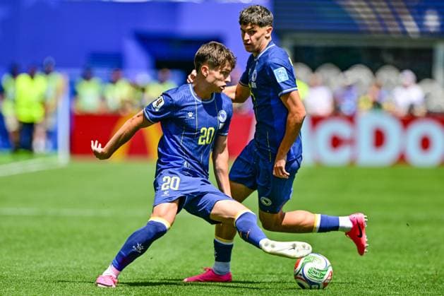 Bosnia and Herzegovina s Ivan Sunjic and Bosnia and Herzegovina s Edin Dzeko pictured during a soccer game between Bosnia and Herzegovina and Qatar, on Wednesday 24 June 2026 in Seattle, the third and last day in the group stage, in group B of the FIFA World Cup, WM, Weltmeisterschaft, Fussball 2026 in the United States of America. DIRKxWAEM  x179156732x