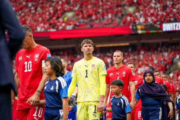 Kanada: Fußball FIFA Weltmeisterschaft 2026 Gruppenphase Schweiz vs Kanada BC Place Stadium (Vancouver, British Columbia): Gregor Kobel (Schweiz, 1) *** Canada Soccer 2026 FIFA World Cup Group Stage Switzerland vs. Canada BC Place Stadium Vancouver, British Columbia Gregor Kobel Switzerland, 1 Copyright: xJOERANxSTEINSIEKx