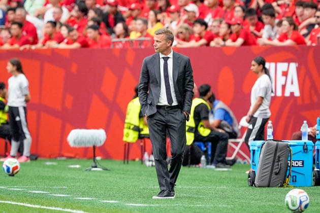 Kanada: Fußball FIFA Weltmeisterschaft 2026 Gruppenphase Schweiz vs Kanada BC Place Stadium (Vancouver, British Columbia): Jesse Marsch (Trainer Kanada) *** Canada Soccer 2026 FIFA World Cup Group Stage Switzerland vs. Canada BC Place Stadium Vancouver, British Columbia Jesse Marsch, Canada s head coach Copyright: xJOERANxSTEINSIEKx