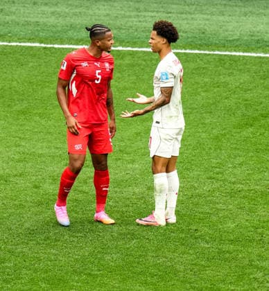 Switzerland v Canada - FIFA World Cup, WM, Weltmeisterschaft, Fussball 2026 - Group B VANCOUVER, CANADA - JUNE 24: Akanji (L) of Switzerland in action during the 2026 FIFA World Cup Group B match between Switzerland and Canada at BC Place Stadium in Vancouver, Canada, on June 24, 2026. Ercin Erturk Anadolu Vancouver Canada. Editorial use only. Please get in touch for any other usage.  Copyright: x2026xAnadoluxErcinxErturkx