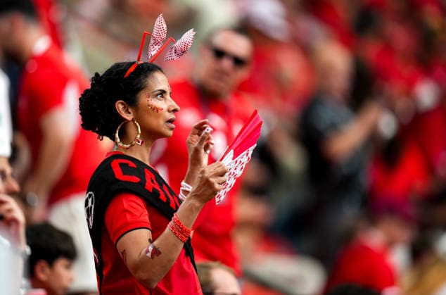 Switzerland v Canada - FIFA World Cup, WM, Weltmeisterschaft, Fussball 2026 - Group B VANCOUVER, CANADA - JUNE 24: Fans are seen during the 2026 FIFA World Cup Group B match between Switzerland and Canada at BC Place Stadium in Vancouver, Canada, on June 24, 2026. Ercin Erturk Anadolu Vancouver Canada. Editorial use only. Please get in touch for any other usage.  Copyright: x2026xAnadoluxErcinxErturkx