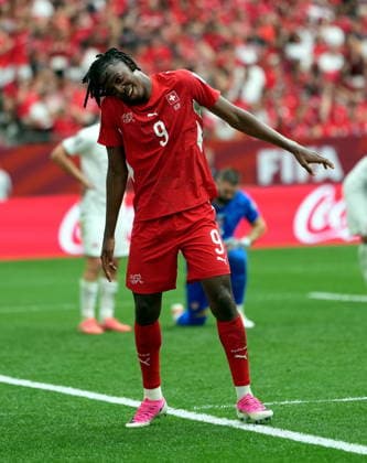 FIFA World Cup, WM, Weltmeisterschaft, Fussball 2026 - Group B - Switzerland vs Canada Johan Manzambi of Switzerland celebrates scoring the 2-0 during the FIFA World Cup 2026 group stage match Switzerland against Canada, in Vancouver, Canada, 24 June 2026. VANCOUVER Canada  Copyright: xBOBxFRIDx