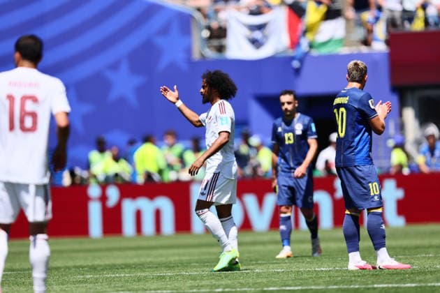 Bosnia and Herzegovina v Qatar - FIFA World Cup, WM, Weltmeisterschaft, Fussball 2026 - Group B SEATTLE, USA - JUNE 24: Akram Afif of Qatar gestures during the 2026 FIFA World Cup First Stage Group B match between Bosnia and Herzegovina and Qatar at Lumen Field (Seattle Stadium) in Seattle, Washington, United States on June 24, 2026. Samah Zidan Anadolu Washington United States. Editorial use only. Please get in touch for any other usage.  Copyright: x2026xAnadoluxSamahxZidanx