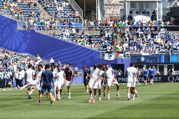 Bosnia and Herzegovina v Qatar - FIFA World Cup, WM, Weltmeisterschaft, Fussball 2026 - Group B SEATTLE, USA - JUNE 24: Players of Qatar warm up prior the 2026 FIFA World Cup First Stage Group B match between Bosnia and Herzegovina and Qatar at Lumen Field (Seattle Stadium) in Seattle, Washington, United States on June 24, 2026. Samah Zidan Anadolu Washington United States. Editorial use only. Please get in touch for any other usage.  Copyright: x2026xAnadoluxSamahxZidanx