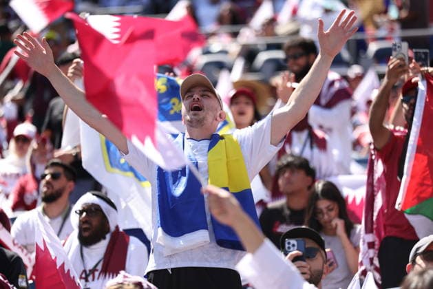 Bosnia and Herzegovina v Qatar - FIFA World Cup, WM, Weltmeisterschaft, Fussball 2026 - Group B SEATTLE, USA - JUNE 24: Fans support their team during the 2026 FIFA World Cup First Stage Group B match between Bosnia and Herzegovina and Qatar at Lumen Field (Seattle Stadium) in Seattle, Washington, United States on June 24, 2026. Samah Zidan Anadolu Washington United States. Editorial use only. Please get in touch for any other usage.  Copyright: x2026xAnadoluxSamahxZidanx