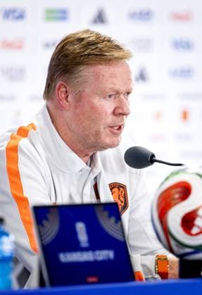 KANSAS CITY - National coach Ronald Koeman during a press conference, PK, Pressekonferenz of the Dutch national team, Nationalteam ahead of the World Cup match against Tunisia, on June 24, 2026, in Kansas City. KOEN VAN WEEL ANP xVIxANPxSportx xxANPxIVx 561876371 originalFilename: 561876371.jpg