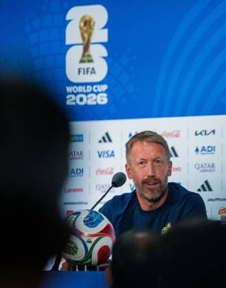 260624 Head coach Graham Potter of the Swedish national football team at a press conference, PK, Pressekonferenz during day 14 of the FIFA World Cup, WM, Weltmeisterschaft, Fussball 2026 on June 24, 2026 in Dallas. Photo: Petter Arvidson BILDBYRAN kod PA PA1255 fotboll football soccer fotball vm fotbolls-vm fotball-vm fotbolls-vm 2026 fifa world cup 2026 presskonferens press conference sverige sweden sverige a day 14 bbeng *** 260624 Head coach Graham Potter of the Swedish national soccer team at a press conference on Day 14 of the 2026 FIFA World Cup on June 24, 2026 in Dallas. Photo by Petter Arvidson, BILDBYRAN. Code: PA PA1255. soccer, football, fotball, World Cup, FIFA World Cup 2026, press conference, Sweden, Sweden Day 14 BBENG  Copyright: PETTERxARVIDSON BB260624PA074