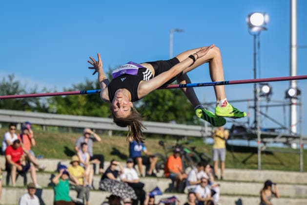 76th Boris Hanzekovic Memorial ZAGREB, CROATIA - JUNE 24: Ela Velepec of Slovenia competes in Women s High Jump during the 76th Boris Hanzekovic Memorial, part of the World Athletics Continental Tour Gold 2026 at City Fountains on June 24, 2026 in Zagreb, Croatia.  NevaxZganec PIXSELL