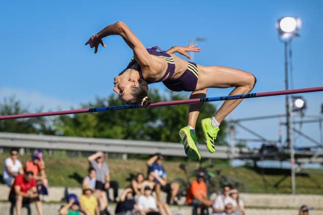 76th Boris Hanzekovic Memorial ZAGREB, CROATIA - JUNE 24: Lia Apostolovski of Slovenia competes in Women s High Jump during the 76th Boris Hanzekovic Memorial, part of the World Athletics Continental Tour Gold 2026 at City Fountains on June 24, 2026 in Zagreb, Croatia.  NevaxZganec PIXSELL