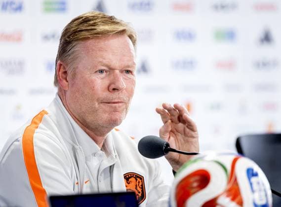 KANSAS CITY - National coach Ronald Koeman during a press conference, PK, Pressekonferenz of the Dutch national team, Nationalteam ahead of the World Cup match against Tunisia, on June 24, 2026, in Kansas City. KOEN VAN WEEL ANP xVIxANPxSportx xxANPxIVx 561878584 originalFilename: 561878584.jpg