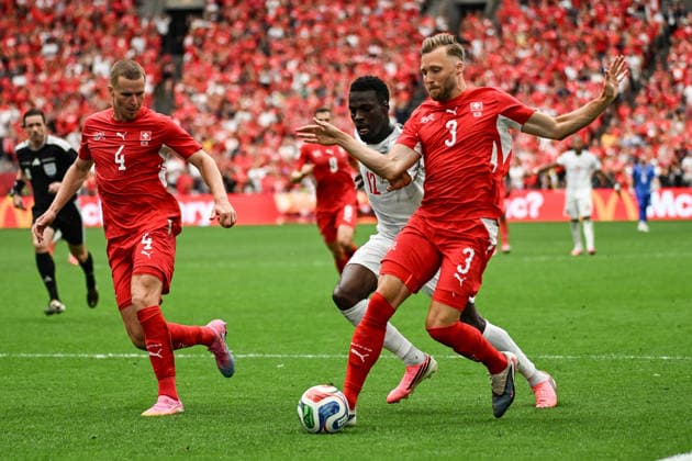 Silvan Widmer of Switzerland, Switzerland v Canada, Group B football match of the FIFA World Cup, WM, Weltmeisterschaft, Fussball 2026 at BC Place, Vancouver, Canada on Wednesday 24 June 2026. Photo: Andrew Cornaga Vancouver Canada Copyright: xAndrewxCornaga x