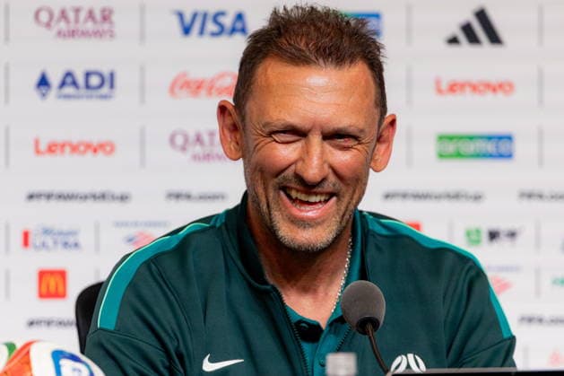 FIFA World Cup, WM, Weltmeisterschaft, Fussball 2026 - Australia training and press conference, PK, Pressekonferenz Socceroos coach Tony Popovic during a press conference ahead of their match against Paraguay at the San Francisco Bay Area Stadium in Santa Clara, California, United States, 24 June 2026. Alameda California United States  Copyright: xJasonxHenryx