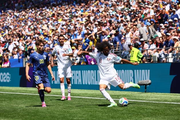 Bosnia and Herzegovina v Qatar - FIFA World Cup, WM, Weltmeisterschaft, Fussball 2026 - Group B SEATTLE, USA - JUNE 24: Akram Afif (11) of Qatar in action during the 2026 FIFA World Cup First Stage Group B match between Bosnia and Herzegovina and Qatar at Lumen Field (Seattle Stadium) in Seattle, Washington, United States on June 24, 2026. Samah Zidan Anadolu Washington United States. Editorial use only. Please get in touch for any other usage.  Copyright: x2026xAnadoluxSamahxZidanx
