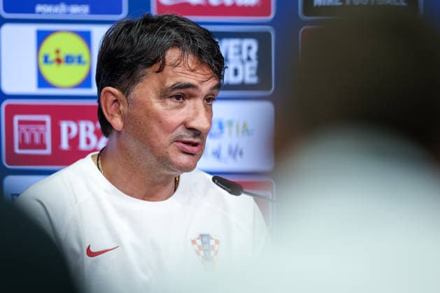 Croatia Training And press conference, PK, Pressekonferenz - FIFA World Cup, WM, Weltmeisterschaft, Fussball 2026 ALEXANDRIA, VIRGINIA - JUNE 24: Head coach of Croatia Zlatko Dalic speaks to the media during the press conference of Croatia national football team at training centre at Episcopal High School on June 24, 2026 in Alexandria, Virginia.  IgorxKralj PIXSELL