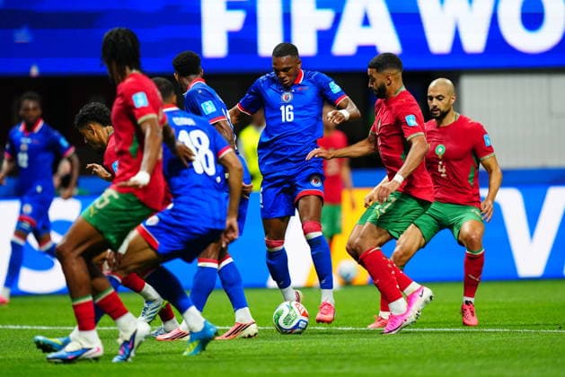 Morocco v Haiti - FIFA World Cup, WM, Weltmeisterschaft, Fussball 2026 - Group C ATLANTA, USA - JUNE 24: Lenny Joseph (16) of Haiti in action during 2026 FIFA World Cup First Stage Group C match between Morocco and Haiti at Mercedes-Benz Stadium (Atlanta Stadium) in Atlanta, Georgia, United States on June 24, 2026. Evrim Aydin Anadolu Georgia United States. Editorial use only. Please get in touch for any other usage.  Copyright: x2026xAnadoluxEvrimxAydinx