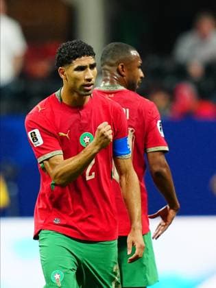 Morocco v Haiti - FIFA World Cup, WM, Weltmeisterschaft, Fussball 2026 - Group C ATLANTA, USA - JUNE 24: Achraf Hakimi (L) of Morocco celebrates after scoring a goal during 2026 FIFA World Cup First Stage Group C match between Morocco and Haiti at Mercedes-Benz Stadium (Atlanta Stadium) in Atlanta, Georgia, United States on June 24, 2026. Evrim Aydin Anadolu Georgia United States. Editorial use only. Please get in touch for any other usage.  Copyright: x2026xAnadoluxEvrimxAydinx