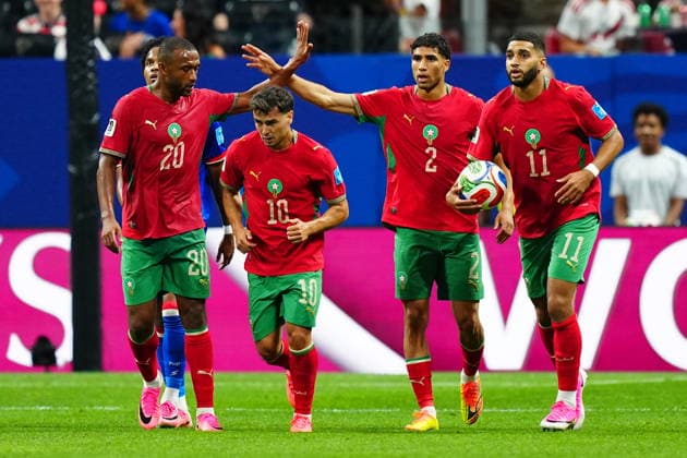 Morocco v Haiti - FIFA World Cup, WM, Weltmeisterschaft, Fussball 2026 - Group C ATLANTA, USA - JUNE 24: Ismael Saibari (11) of Morocco celebrates after scoring a goal during 2026 FIFA World Cup First Stage Group C match between Morocco and Haiti at Mercedes-Benz Stadium (Atlanta Stadium) in Atlanta, Georgia, United States on June 24, 2026. Evrim Aydin Anadolu Georgia United States. Editorial use only. Please get in touch for any other usage.  Copyright: x2026xAnadoluxEvrimxAydinx