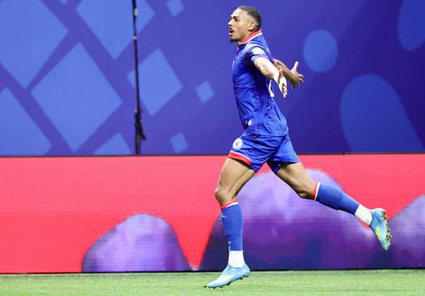 FIFA World Cup, WM, Weltmeisterschaft, Fussball 2026 - Group C - Morocco vs Haiti Wilson Isidor of Haiti celebrates after scoring the 1-2 goal during the FIFA World Cup 2026 group stage match Morocco against Haiti, in Atlanta, Georgia, USA, 24 June 2026. ATLANTA United States  Copyright: xRONALDxWITTEKx
