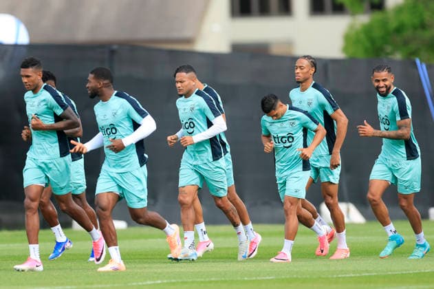 Players from the Panama national team, Nationalteam are training as part of their preparation for their match against England in the 2026 FIFA World Cup, WM, Weltmeisterschaft, Fussball in Toronto, Canada, 24 June 2026. Panama National Team Training in Toronto !ACHTUNG: NUR REDAKTIONELLE NUTZUNG!  Copyright: xBienvenidoxVelascox GR4009 20260624-55020699329_1