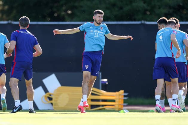 Croatia Training And press conference, PK, Pressekonferenz - FIFA World Cup, WM, Weltmeisterschaft, Fussball 2026 ALEXANDRIA, VIRGINIA - JUNE 24: Petar Sucic of Croatia during the training session of Croatian national football team at training centre at Episcopal High School on June 24, 2026 in Alexandria, Virginia.  IgorxKralj PIXSELL