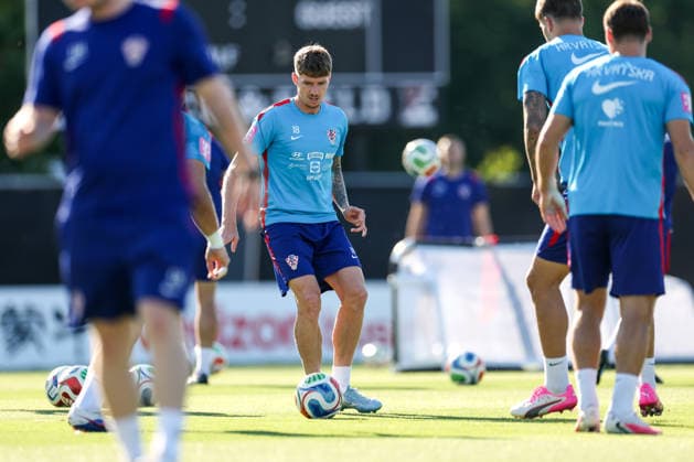 Croatia Training And press conference, PK, Pressekonferenz - FIFA World Cup, WM, Weltmeisterschaft, Fussball 2026 ALEXANDRIA, VIRGINIA - JUNE 24: Kristijan Jakic of Croatia during the training session of Croatian national football team at training centre at Episcopal High School on June 24, 2026 in Alexandria, Virginia.  IgorxKralj PIXSELL