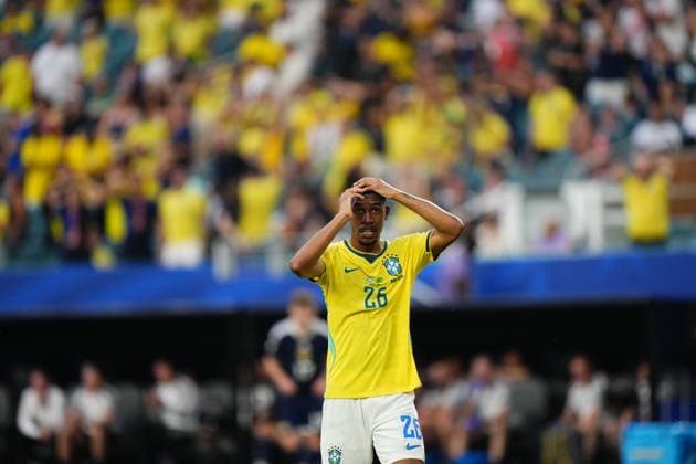 Scotland v Brazil - FIFA World Cup, WM, Weltmeisterschaft, Fussball 2026 - Group C FLORIDA, USA - JUNE 24: Rayan of Brazil reacts during the 2026 FIFA World Cup First Stage Group C match between Scotland and Brazil at the Hard Rock Stadium (Miami Stadium) in Miami Gardens, Florida, United States on June 24, 2026. Jose Hernandez Anadolu Florida United States. Editorial use only. Please get in touch for any other usage.  Copyright: x2026xAnadoluxJosexHernandezx