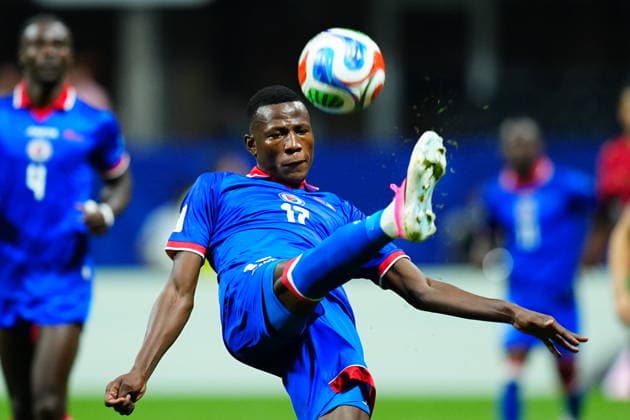 Morocco v Haiti - FIFA World Cup, WM, Weltmeisterschaft, Fussball 2026 - Group C ATLANTA, USA - JUNE 24: Danley Jean Jacques of Haiti in action during 2026 FIFA World Cup First Stage Group C match between Morocco and Haiti at Mercedes-Benz Stadium (Atlanta Stadium) in Atlanta, Georgia, United States on June 24, 2026. Evrim Aydin Anadolu Georgia United States. Editorial use only. Please get in touch for any other usage.  Copyright: x2026xAnadoluxEvrimxAydinx
