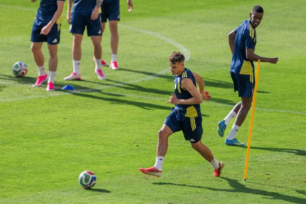 260624 Yasin Ayari and Alexander Isak of the Swedish national football team at a training session during day 14 of the FIFA World Cup, WM, Weltmeisterschaft, Fussball 2026 on June 24, 2026 in Dallas. Photo: Petter Arvidson BILDBYRAN kod PA PA1256 fotboll football soccer fotball vm fotbolls-vm fotball-vm fotbolls-vm 2026 fifa world cup 2026 träning practice training sverige sweden sverige a day 14 bbeng *** June 24, 2026: Yasin Ayari and Alexander Isak of the Swedish national soccer team at a training session on Day 14 of the 2026 FIFA World Cup on June 24, 2026 in Dallas. Photo by Petter Arvidson, BILDBYRAN, code PA PA1256. soccer, football, soccer World Cup, 2026 FIFA World Cup, training, Sweden, Sweden A, day 14 bbeng  Copyright: PETTERxARVIDSON BB260624PA096