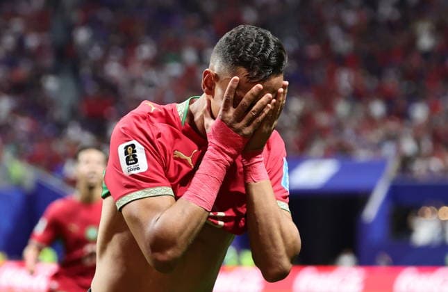 FIFA World Cup, WM, Weltmeisterschaft, Fussball 2026 - Group C - Morocco vs Haiti Soufiane Rahimi of Morocco celebrates after scoring the 3-2 lead during the FIFA World Cup 2026 group stage match Morocco against Haiti, in Atlanta, Georgia, USA, 24 June 2026. ATLANTA United States  Copyright: xRONALDxWITTEKx