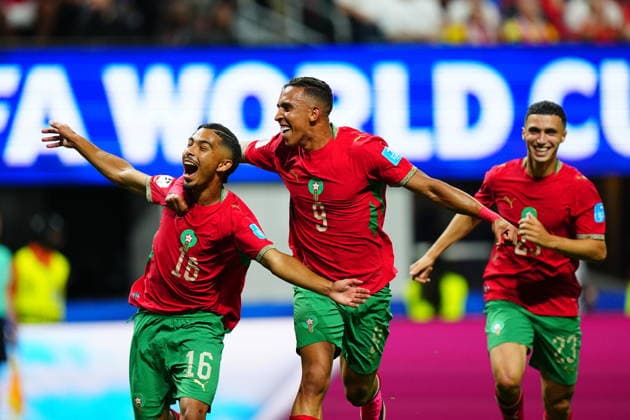 Morocco v Haiti - FIFA World Cup, WM, Weltmeisterschaft, Fussball 2026 - Group C ATLANTA, USA - JUNE 24: Gassime Yassine (16) of Morocco celebrates after scoring a goal during 2026 FIFA World Cup First Stage Group C match between Morocco and Haiti at Mercedes-Benz Stadium (Atlanta Stadium) in Atlanta, Georgia, United States on June 24, 2026. Evrim Aydin Anadolu Georgia United States. Editorial use only. Please get in touch for any other usage.  Copyright: x2026xAnadoluxEvrimxAydinx