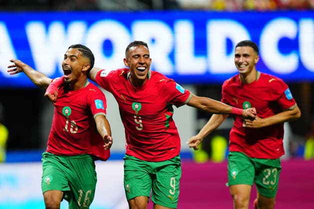 Morocco v Haiti - FIFA World Cup, WM, Weltmeisterschaft, Fussball 2026 - Group C ATLANTA, USA - JUNE 24: Gassime Yassine (16) of Morocco celebrates after scoring a goal during 2026 FIFA World Cup First Stage Group C match between Morocco and Haiti at Mercedes-Benz Stadium (Atlanta Stadium) in Atlanta, Georgia, United States on June 24, 2026. Evrim Aydin Anadolu Georgia United States. Editorial use only. Please get in touch for any other usage.  Copyright: x2026xAnadoluxEvrimxAydinx