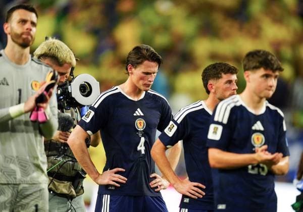 Scott McTominay of Scotland dejected at full time Scotland v Brazil, 2026 FIFA World Cup, WM, Weltmeisterschaft, Fussball Group C, Football, Miami Stadium, Miami, Florida, USA - 24 Jun 2026Miami Miami Stadium Florida (FL) United States of America EDITORIAL USE ONLY No use with unauthorised audio, video, data, fixture lists, club league logos or live services. Online in-match use limited to 120 images, no video emulation. No use in betting, games or single club league player publications.  Copyright: xJavierxGarcia Shutterstockx 16956030ed