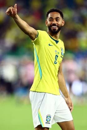 Matheus Cunha of Brazil at full time Scotland v Brazil, 2026 FIFA World Cup, WM, Weltmeisterschaft, Fussball Group C, Football, Miami Stadium, Miami, Florida, USA - 24 Jun 2026Miami Miami Stadium Florida (FL) United States of America EDITORIAL USE ONLY No use with unauthorised audio, video, data, fixture lists, club league logos or live services. Online in-match use limited to 120 images, no video emulation. No use in betting, games or single club league player publications.  Copyright: xMichaelxZemanek Shutterstockx 16956031da